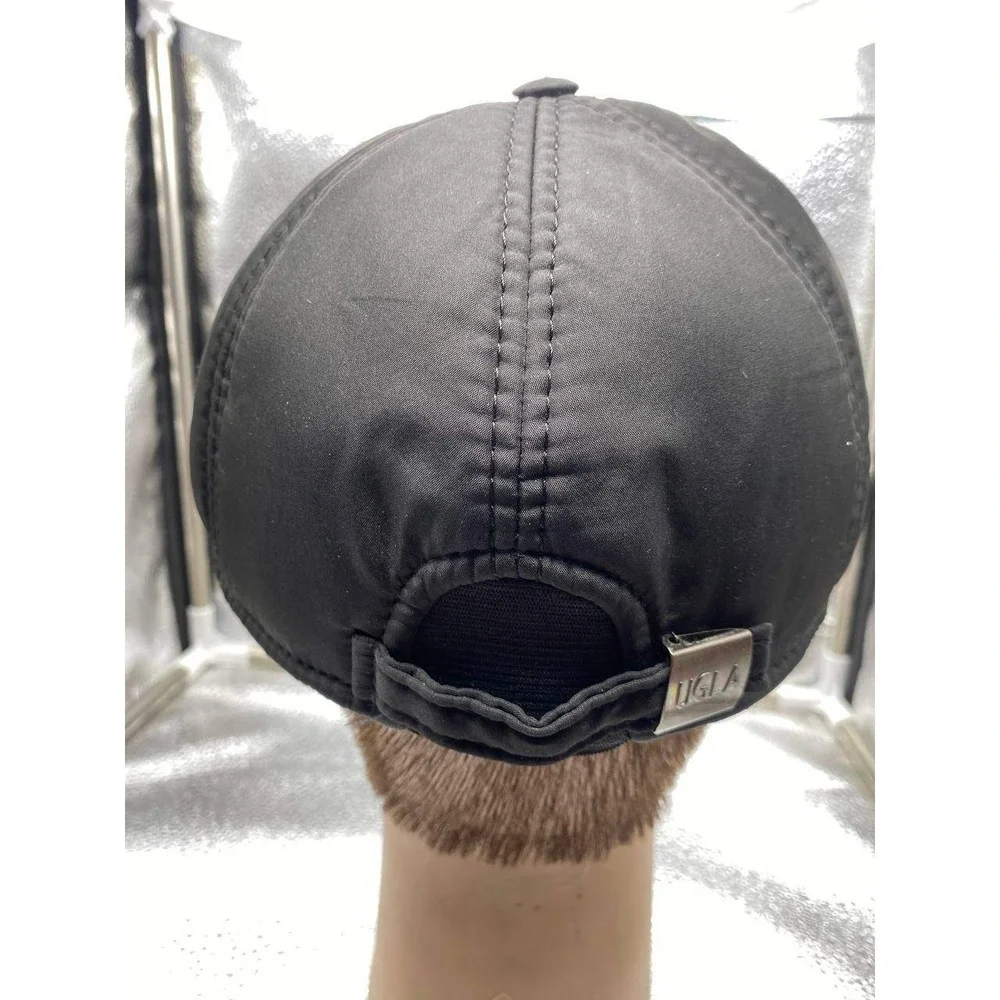 UGLA Sport Collection Mens OS‎ Black Padded Fleece Lined Baseball Cap Winter Hat
